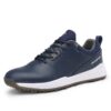 Ifrich Professional Men Golf Shoes Comfortable Spikeless Outdoor Golf Walking Sport Sneakers for Men (10.5,Blue)