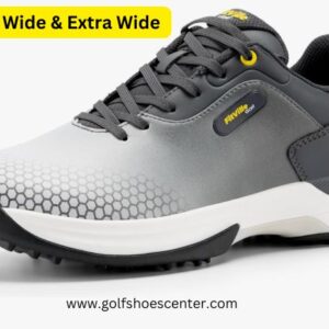 FitVille Wide & Extra Wide Mens Golf Shoes