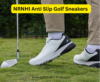 NRNHI Anti Slip Golf Sneakers Walking Footwears